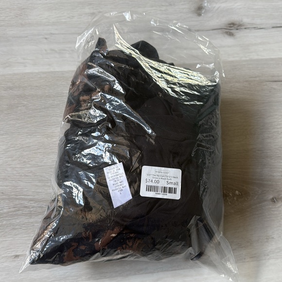 Baevely CARA FLORAL DRESS size Small Black/Brown Nwt - Picture 3 of 6